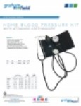 Product Sheet - Home Blood Pressure Kit with Attached Stethoscope
